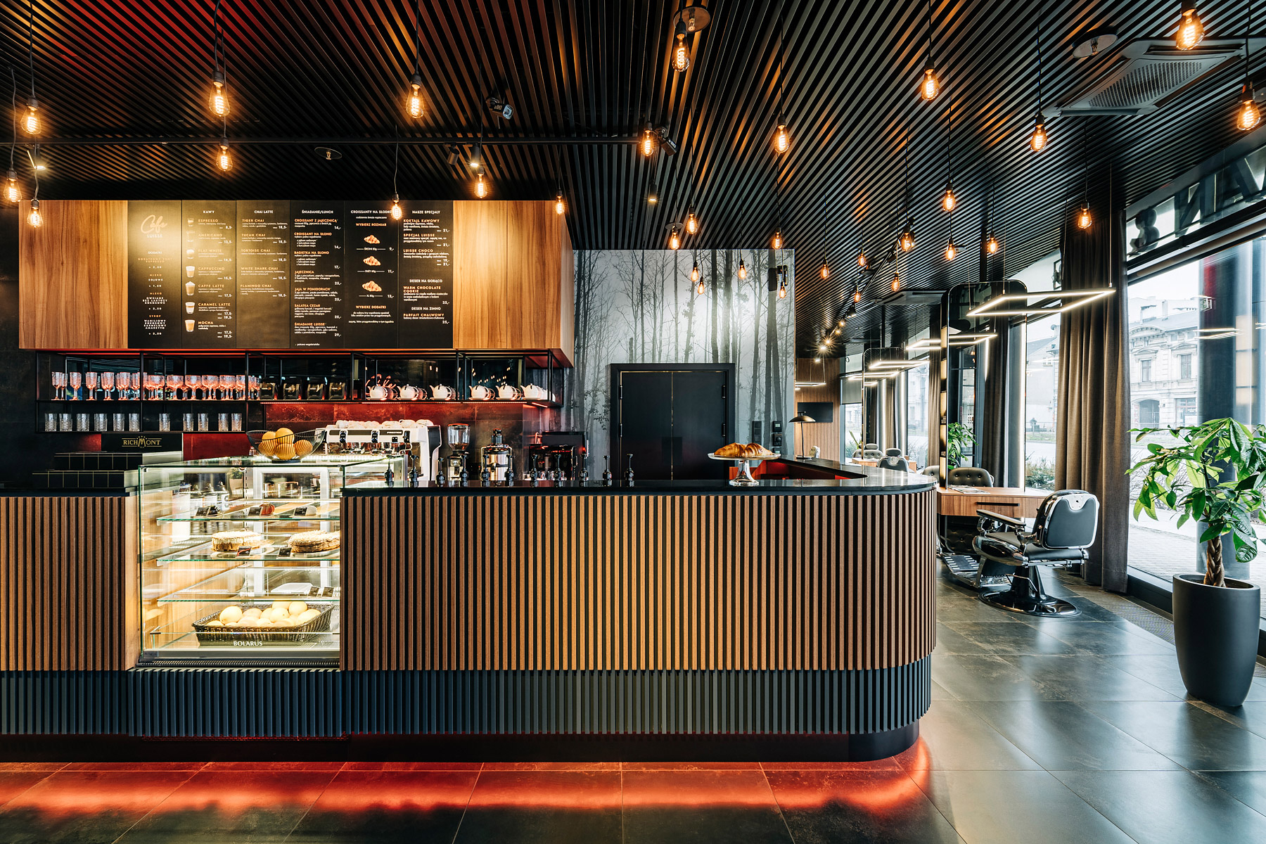 fotografia wnętrz komercyjnych luisse man cafe ogrodowa łódź
