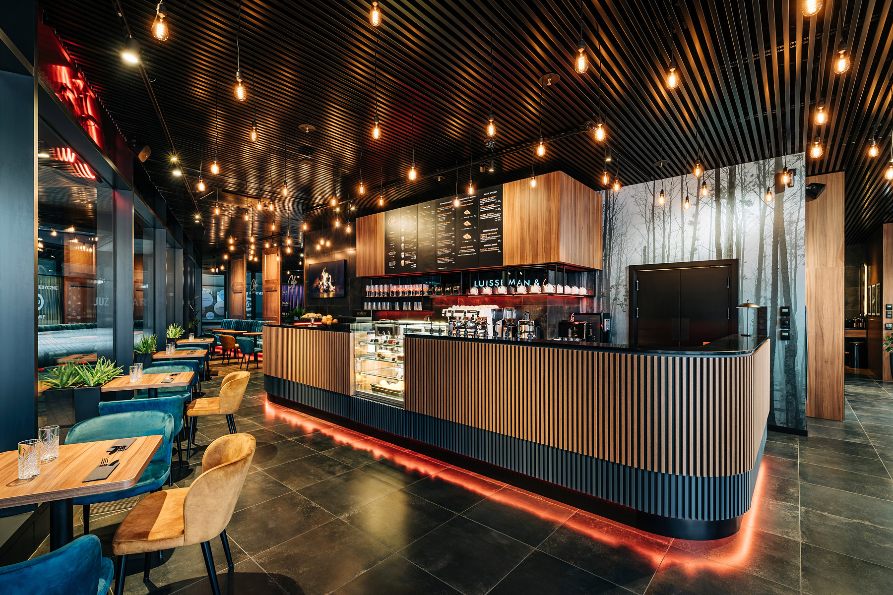 fotografia wnętrz komercyjnych luisse cafe ogrodowa łódź